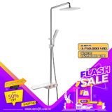 Bộ sen cây tắm đứng nóng lạnh Eurolife EL-S911 (Trắng - hồng)