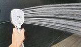 Bộ tay dây sen cao cấp 5 chế độ chảy chất liệu nhựa ABS mạ Chrome Eurolife EL-122SH (Trắng bạc)