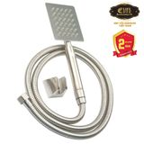 Bộ dây tay sen Inox SUS 304 vuông Eurolife EL-111SH-N (Trắng vàng)