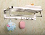 Kệ treo khăn tắm Inox SUS 304 đa chức năng Eurolife EL-B6 (Trắng bạc)