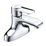  Vòi Lavabo nóng lạnh 2 chân Đồng mạ Chrome Eurolife EL-VIO03 (Trắng bạc) 