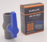 Bộ 5 van PVC siêu nhẹ dùng cho ống nước 21, 27, 34, 60mm Eurolife EL-VD (Xám xanh)