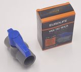 Bộ 5 van PVC siêu nhẹ dùng cho ống nước 21, 27, 34, 60mm Eurolife EL-VD (Xám xanh)