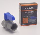 Bộ 5 van PVC siêu nhẹ dùng cho ống nước 21, 27, 34, 60mm Eurolife EL-VD (Xám xanh)