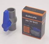 Bộ 5 van PVC siêu nhẹ dùng cho ống nước 21, 27, 34, 60mm Eurolife EL-VD (Xám xanh)