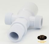 Van giảm áp, T chia bồn cầu nhựa ABS trắng Eurolife EL-TN02 (Trắng bạc)