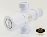 Van giảm áp, T chia bồn cầu nhựa ABS trắng Eurolife EL-TN02 (Trắng bạc)