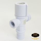 Van giảm áp, T chia bồn cầu nhựa ABS trắng Eurolife EL-TN02 (Trắng bạc)