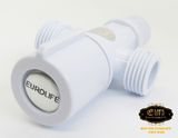 Van giảm áp, T chia bồn cầu nhựa ABS trắng Eurolife EL-TN02 (Trắng bạc)