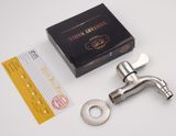 Vòi hồ - vòi máy giặt Inox SUS 304 Eurolife EL-VH121 (Trắng vàng)