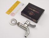 Vòi hồ - vòi máy giặt Inox SUS 304 Eurolife EL-VH121 (Trắng vàng)