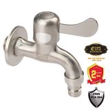 Vòi hồ - vòi máy giặt Inox SUS 304 Eurolife EL-VH121 (Trắng vàng)