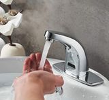  Vòi Lavabo cảm ứng Eurolife EL-A100 (Trắng bạc) dùng cho chậu Lavabo rửa mặt 