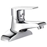  Vòi Lavabo nóng lạnh 2 chân Đồng mạ Chrome Eurolife EL-AZA03 (Trắng bạc) 