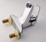 COMBO Bộ vòi sen nóng lạnh AZA01 + Vòi lavabo 2 chân nóng lạnh AZA03 Đồng mạ Chrome Eurolife COMBO EL-AZA0103(Trắng bạc)