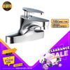 Vòi Lavabo nóng lạnh 2 chân Đồng mạ Chrome Eurolife EL-CAM 03 (Trắng bạc)