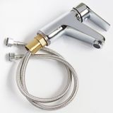 Vòi Lavabo nóng lạnh Đồng mạ Chrome Eurolife EL-AZA02 (Trắng bạc)