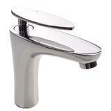  Vòi Lavabo nóng lạnh Đồng mạ Chrome Eurolife EL-CAM 02 (Trắng bạc) 