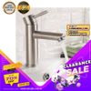 Vòi lavabo nóng lạnh Inox SUS 304 Eurolife EL-1202 (Trắng vàng)