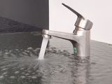 Vòi Lavabo nóng lạnh Inox SUS 304 Eurolife EL-1402 ( Trắng vàng )