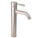  Vòi lavabo điếu nóng lạnh, Inox SUS 304 Eurolife EL-D22 ( Trắng vàng ) 