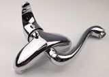 Vòi rửa chén âm tường nóng lạnh Đồng mạ Chrome Eurolife EL-T015AT (Trắng bạc)
