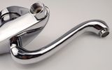 Vòi rửa chén âm tường nóng lạnh Đồng mạ Chrome Eurolife EL-T015AT (Trắng bạc)