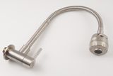 Vòi rửa chén lạnh âm tường Inox SUS 304, cần lò xo Eurolife EL-RC10 (Trắng vàng)