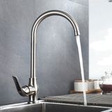 Vòi rửa chén nóng lạnh Inox SUS 304 nguyên khối Eurolife EL-T030 (Trắng vàng)