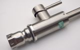 Vòi rửa chén nóng lạnh Inox SUS 304 nguyên khối đầu vòi xoay 360 độ Eurolife EL-T031 (Trắng vàng)