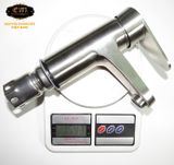 Vòi lavabo nóng lạnh Inox SUS 304 Eurolife EL-1102 (Trắng vàng)