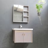  Bộ tủ Lavabo chất liệu Nhôm Aluminium chịu nước Eurolife BLV-AL07 màu Nâu 