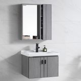  Bộ tủ Lavabo gỗ Polywood phủ Melamine chịu ẩm Eurolife BLV-PM01 Xám nhạt 