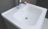 Bộ tủ Lavabo gỗ Polywood phủ Melamine chịu ẩm Eurolife BLV-PM05 Xám nhạt