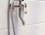 Cây sen nóng lạnh, chất liệu Đồng mạ Niken, giá xả kho siêu khuyến mại KN-S01 (Trắng vàng)