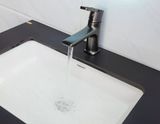  Vòi Lavabo nóng lạnh Đồng mạ tĩnh nhiệt màu xám Eurolife EL-GRAY 02. Màu mới sang trọng, bắt mắt, phù hợp cho nhiều thiết kế phòng tắm. 