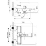 Củ sen nóng lạnh Eurolife màu Grey mới lạ mắt EL-GRAY01. Sản phẩm sang trọng cho phòng tắm.