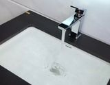 Vòi Lavabo nóng lạnh thiết kế vuông mạnh mẽ cho chậu rửa mặt Eurolife EL-HAVENT 02