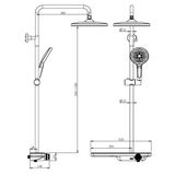 Bộ cây sen nóng lạnh mặt kiếng cường lực Eurolife EL-SC914