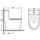Bồn cầu 1 khối Eurolife EL-LUX8254
