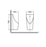 Bồn tiểu nam treo tường cảm ứng Eurolife EL-BT221