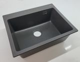 Chậu rửa chén 1 hố, chất liệu đá Thạch Anh Eurolife EL-QC6049 ( Nâu xám)