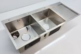 Chậu handmade Inox SUS 304 tinh khiết dày 4mm Eurolife EL-LS12050 ( Bạc) (kèm rổ)