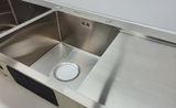 Chậu handmade Inox SUS 304 tinh khiết dày 4mm Eurolife EL-LS12050 ( Bạc) (kèm rổ)