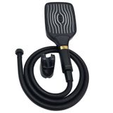 Bộ tay dây sen 3 chức năng chảy, nhựa ABS mạ đen Eurolife EL-125SH-D