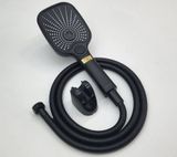 Bộ tay dây sen 3 chức năng chảy, nhựa ABS mạ đen Eurolife EL-127SH-D