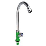 Vòi rửa chén lạnh nhựa PVC mạ chrome chân vòi màu xanh Eurolife EL-VCN04 (Nhiều màu)