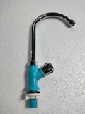 Vòi rửa chén lạnh nhựa PVC mạ chrome chân vòi màu xanh Eurolife EL-VCN04 (Nhiều màu)