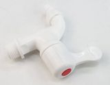 Bộ 3 vòi hồ tay gạt nhựa PP trắng, thân ngắn, ren 21-27mm Eurolife EL-VHT2127 (Trắng) (3 cái)