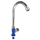 Vòi rửa chén lạnh nhựa PVC mạ chrome chân vòi màu xanh Eurolife EL-VCN04 (Nhiều màu)